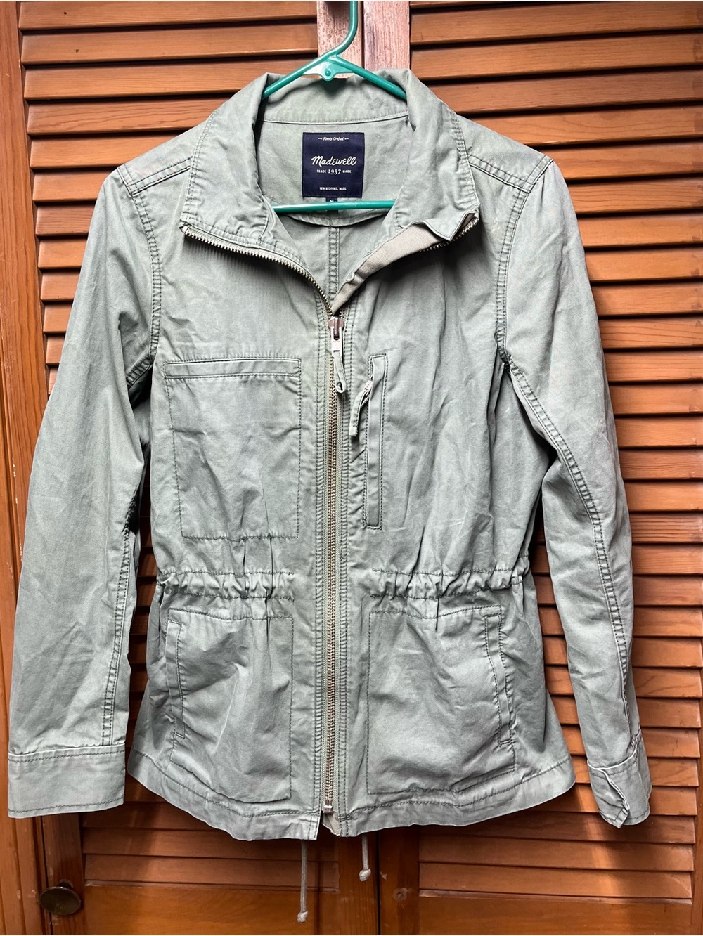 Madewell The Fleet Utility Jacket Olive Green - Women's Size Medium
